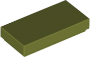 Tile 1 x 2, 3069 Olive Green N
