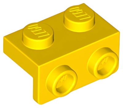 Деталь Lego Скоба Bracket 1 x 2 - 1 x 2 99781 Yellow U