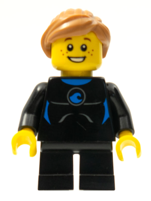 Минифигурка LegoWetsuit with Blue Sign twn226 used
