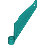 Деталь LEGO Bionicle Wing Small / Tail with Axle Hole 61800 Dark Turquoise U
