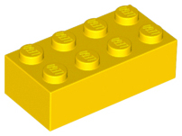 Brick 2 x 4, 3001 Yellow N