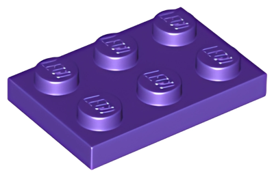 Деталь LEGO Plate 2 x 3 3021 (03021) Dark Purple U