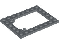 Пластина Lego Plate, Modified 6 x 8 Trap Door Frame Horizontal (Long Pin Holders) 92107