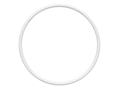 Rubber Belt Medium (Round Cross Section) - Approx. 3 x 3, x37 White U