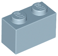 Brick 1 x 2, 3004 Sand Blue U