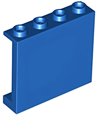 Деталь LEGO Панель Lego Panel 1 x 4 x 3 with Side Supports - Hollow Studs 60581 (35323, 87543) Blue U