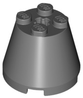 Cone 3 x 3 x 2, 6233 Dark Bluish Gray N
