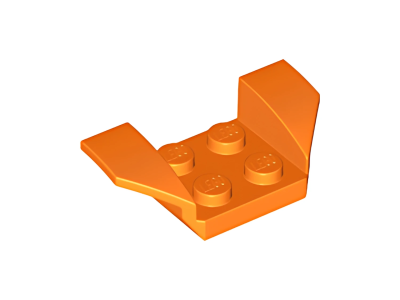 Деталь LEGO Vehicle, Mudguard 2 x 4 with Flared Wings 41854 Orange U