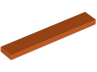 Tile 1 x 6, 6636 Dark Orange N