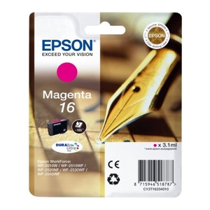 Картридж Epson T1623 Magenta пурпурный оригинальный WF-2010W, WF-2510WF, WF-2520NF, WF-2530WF, WF-2540WF C13T16234010