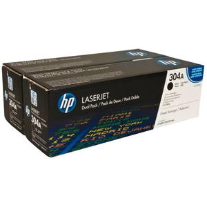 Двойная упаковка картриджей HP CC530AD 304A Black черные оригинальные Color LaserJet 2025, 2025dn, 2025n, 2320