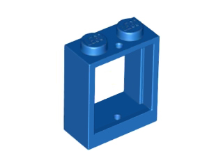 Window 1 x 2 x 2 Flat Front, 60592 Blue N