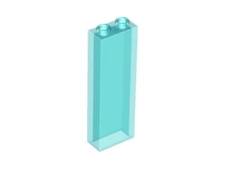 Деталь Lego Brick 1 x 2 x 5 - Blocked Open Studs or Hollow Studs 2454 Trans-Light Blue U
