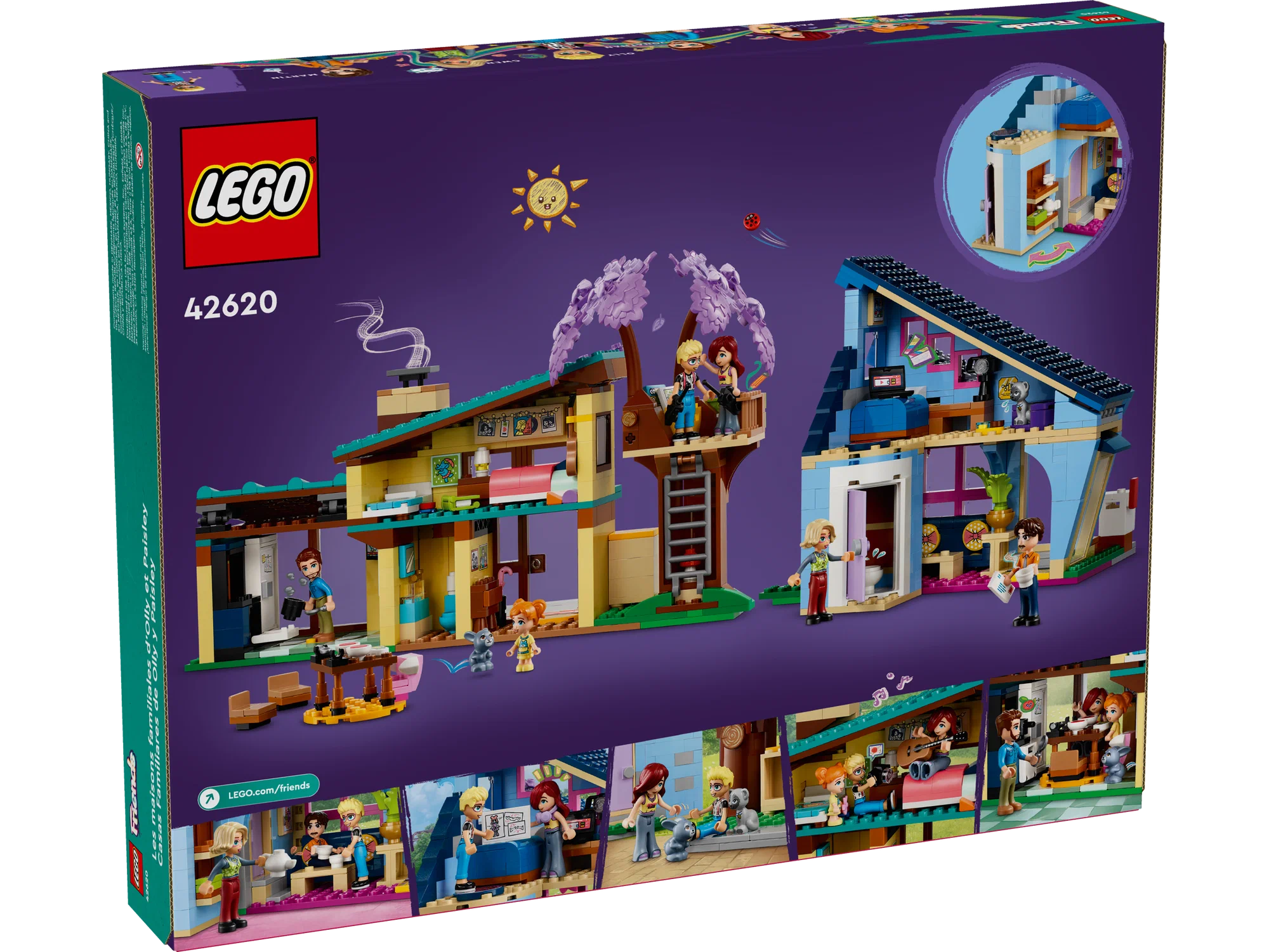 Конструктор LEGO Friends 42620 Семейные дома Олли и Пейсли в магазине  Shop-device