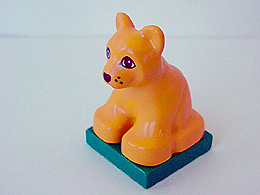 Duplo Lion Baby Cub on Green Base, 2334c03pb01 Earth Orange U