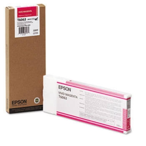 Картридж Epson T6063 Magenta пурпурный C13T606300 оригинальный