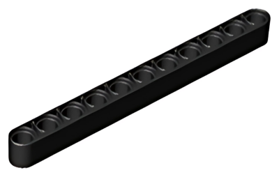 Деталь LEGO Technic, Liftarm Thick 1 x 11 32525 Black U