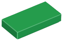 Tile 1 x 2, 3069 Green N