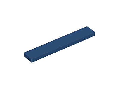 Деталь LEGO Tile 1 x 6 6636 (75702) Dark Blue U