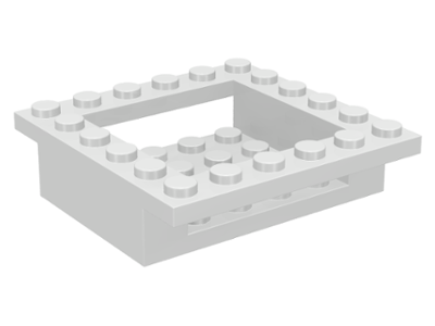Cockpit 6 x 6 x 1 1/3 Cabin Base, 4597 White N