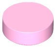 Tile, Round 1 x 1, 98138 Bright Pink U