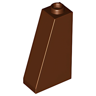 Деталь LEGO Lego Slope 75 2 x 1 x 3 - Hollow Stud 4460b Reddish Brown U
