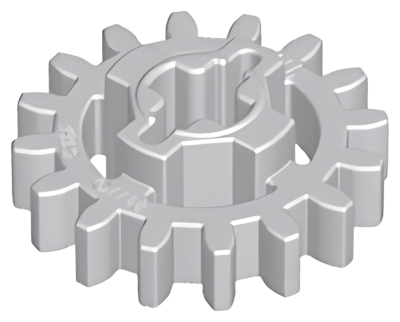 Деталь LEGO Technic, Gear 16 Tooth (Second Version - Reinforced) 94925 Light Bluish Gray U