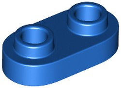 Plate, Round 1 x 2 with Open Studs, 35480 Blue N