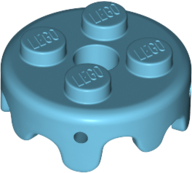 Frosting for 2 x 2 Cake with 4 Small Pin Holes, 65700 Medium Azure N