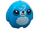 Minifigure, Utensil Pillow Plush Toy with Dog with Black Nose, Mouth and Eyes, White Pupils and Light Aqua Bangs, Muzzle and Fur Stomach Pattern, 6330pb02  