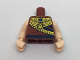Torso Ancient Egyptian Gold Collar with Scarab, Blue Jewel and Dark Blue Belt Pattern / Light Nougat Arms / Light Nougat Hands, 973pb2581c01  