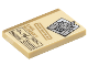 Tile 2 x 3 with Legal File with Dark Tan 'EMIL BLONSKY', Black 'GLK/H' and Minifigure Mugshot Pattern, 26603pb354