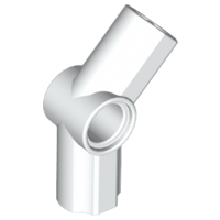 Technic, Axle and Pin Connector Angled #4 - 135 degrees, 32192 White N
