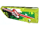 Technic, Panel Fairing # 3 Small Smooth Long, Side A with Red Stripe and 'TIO OIL' on Black, White and Green Camouflage Pattern (Sticker) - Set 42027, 64683pb010  