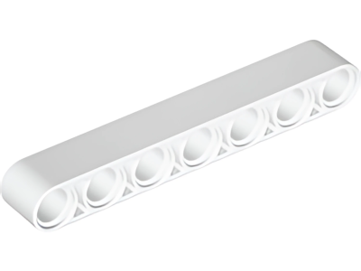 Деталь LEGO Technic, Liftarm Thick 1 x 7 32524 White N