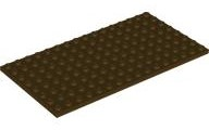 Plate 8 x 16, 92438 Dark Brown N