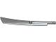 Propeller 1 Blade 10L with Bar (Sword Blade), 98137 Flat Silver U