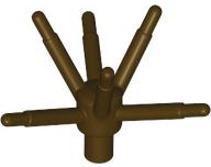 Plant Flower Stem with Bar and 6 Stems, 19119 Dark Brown N