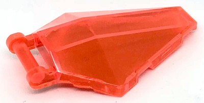 Windscreen 6 x 4 x 1 Hexagonal with Bar Handle, 27262 Trans-Neon Orange U