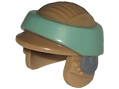 Деталь LEGO Lego Headgear Helmet SW Rebel Commando 64803pb01 Dark Tan U
