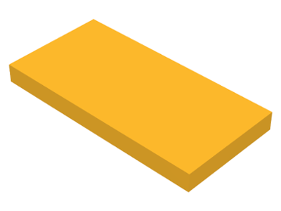 Tile 2 x 4, 87079 Bright Light Orange U