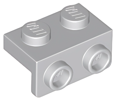 Деталь Lego Скоба Bracket 1 x 2 - 1 x 2 99781 Light Bluish Grey U
