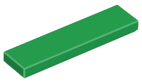 Tile 1 x 4, 2431 Green N