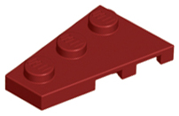Wedge, Plate 3 x 2 Left, 43723 Dark Red U