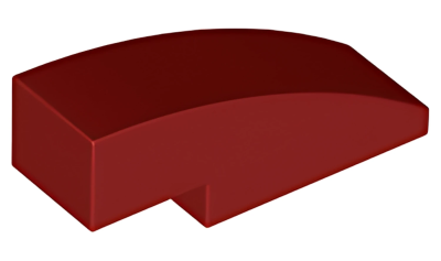 Деталь LEGO Lego Slope, Curved 3 x 1 50950 (1605, 63278) Dark Red U