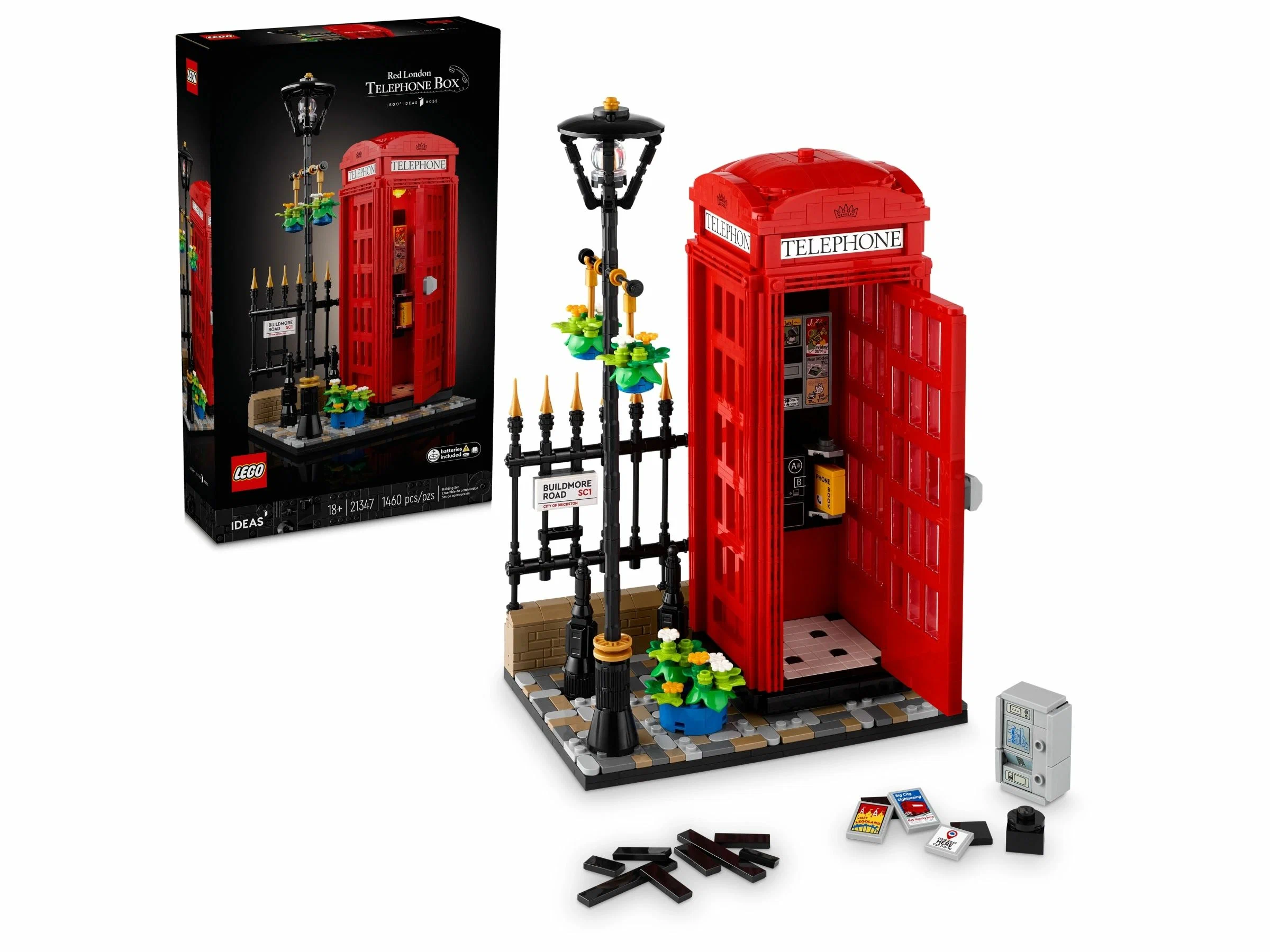 Конструктор LEGO Ideas 21347 Красная лондонская телефонная будка в магазине  Shop-device