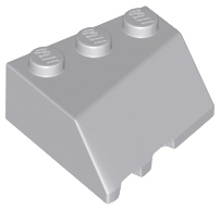 Wedge 3 x 3 Sloped Right, 48165 Light Bluish Gray N