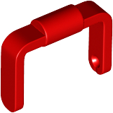 Minifigure, Utensil Bucket 1 x 1 x 1 Handle / Scooter Stand, 95344 Red U