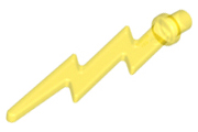 Молния Lego Wave Angular Single with Bar End (Lightning Bolt) 27256 Trans-Yellow U
