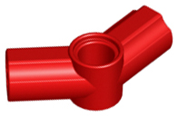 Technic, Axle and Pin Connector Angled #4 - 135 degrees, 32192 Red N